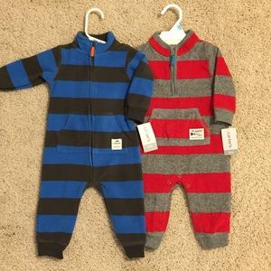 Carters matching fleece outfits